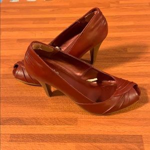 Burgundy pumps